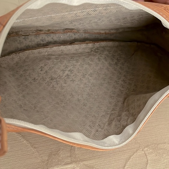 NWOT Crossbody Bag - Moroccan Artisan Tooled Leather - Approx 12”x10”x2” - Picture 10 of 10